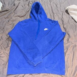 NIKE MENS ROYAL BLUE HOODIE